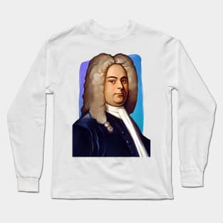 Baroque composer George Frideric Handel illustration Long Sleeve T-Shirt